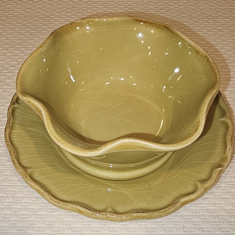 Southern Living Tuscan Toscana Collection Tidbit Bowl & Saucer.